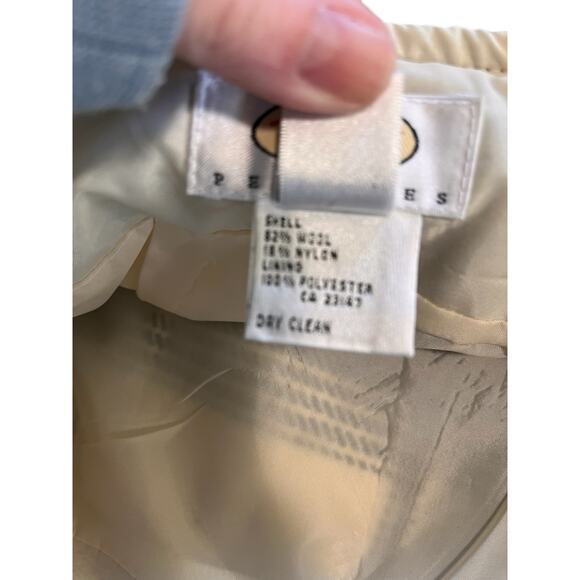 Talbots Womens Black and Cream Plaid Wool Blend Career Skirt Size 10 Petite - Picture 5 of 5